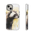 Badger on a Yellow Background - Impact Resistant Phone Case iPhone 14 Matte